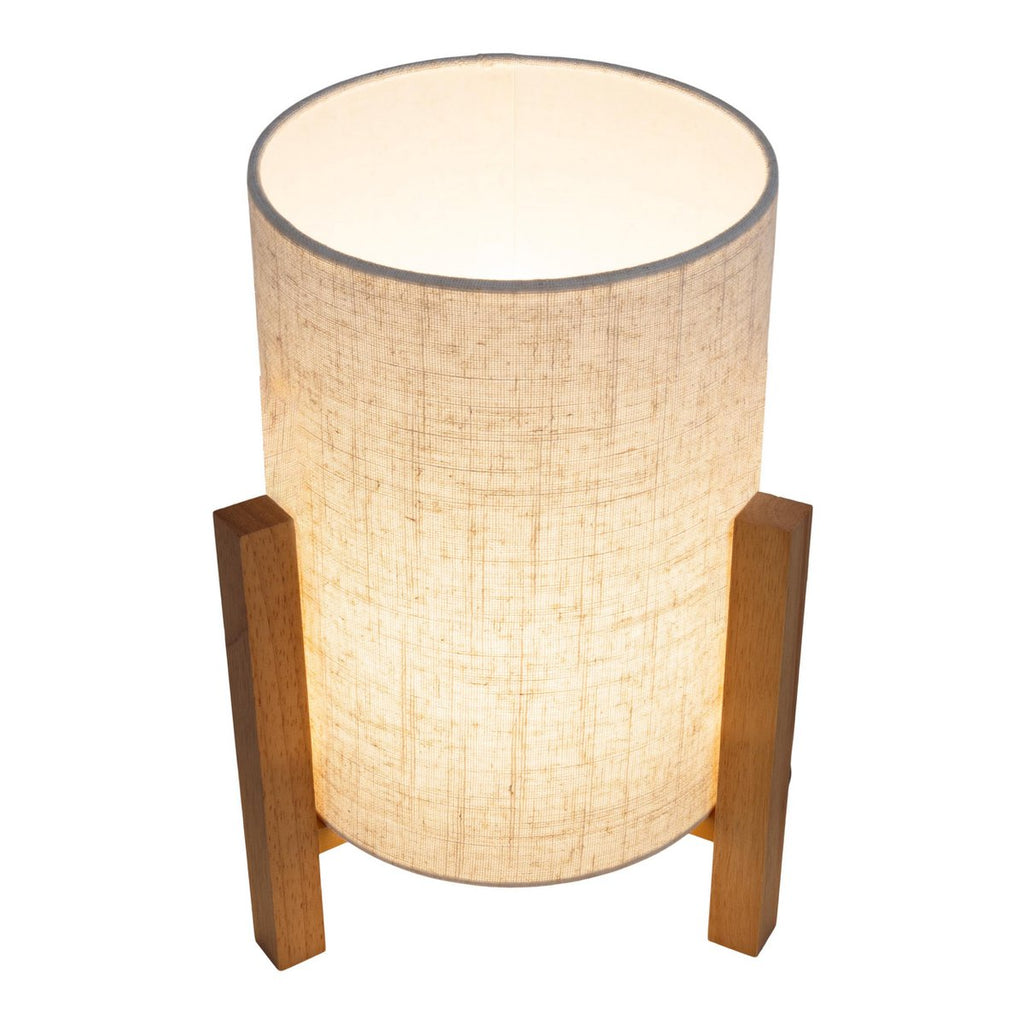 Matilda Tafellamp - Hout Wit 32cm E27