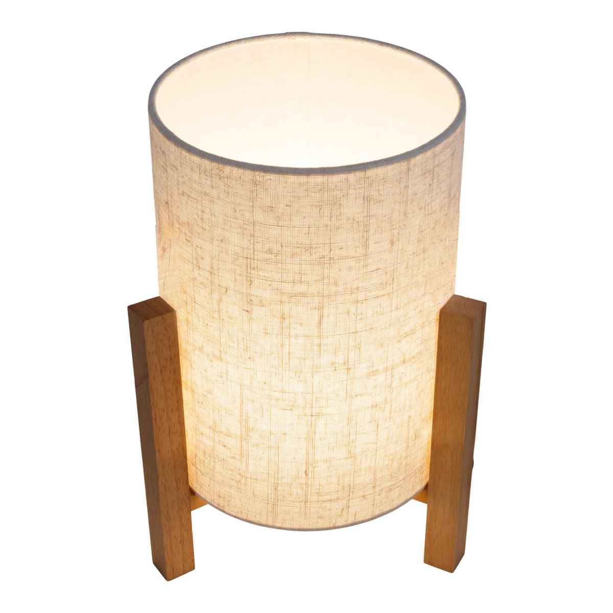 Matilda Tafellamp - Hout Wit 32cm E27