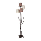 Näve Boho Vloerlamp 4-lamps Beige/Bruin 138cm