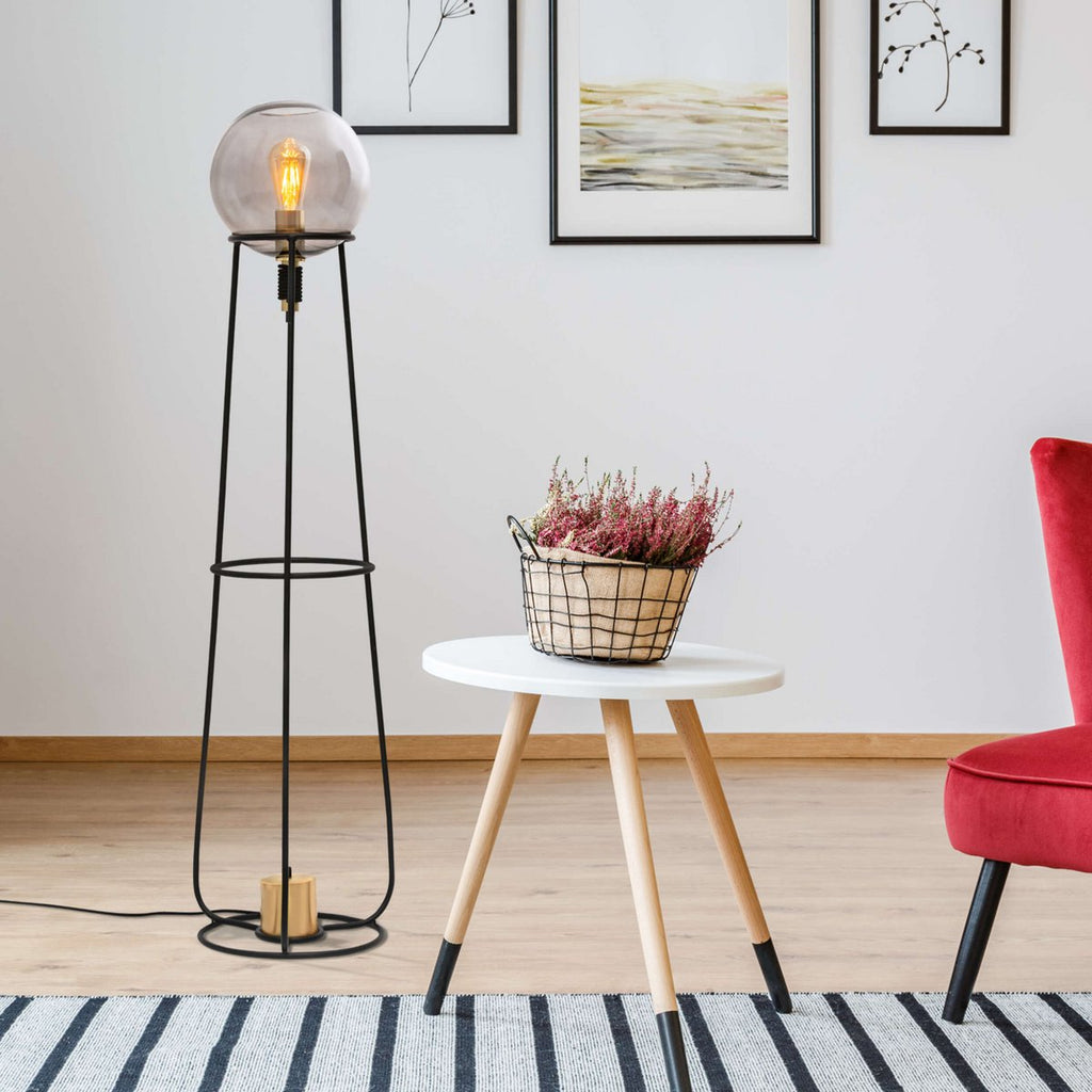 Näve Stelo Vloerlamp - Zwart 128,5cm