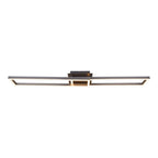 LED CCT-plafondlamp + RGB-backlight "Bantry" met veel functies, 115 cm lang, inclusief afstandsbediening