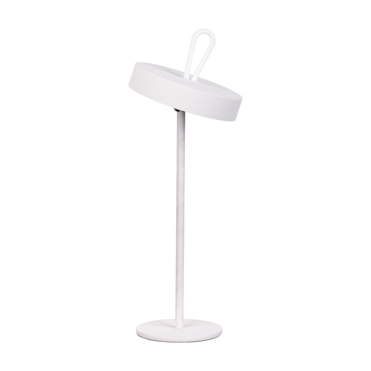 LED -batterijlamp magnetisch "Ella" voor buiten en binnen, gemaakt van metaal en plastic in wit, 35 cm hoog