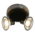 LED Plafondlamp Napels - Zwart 15cm