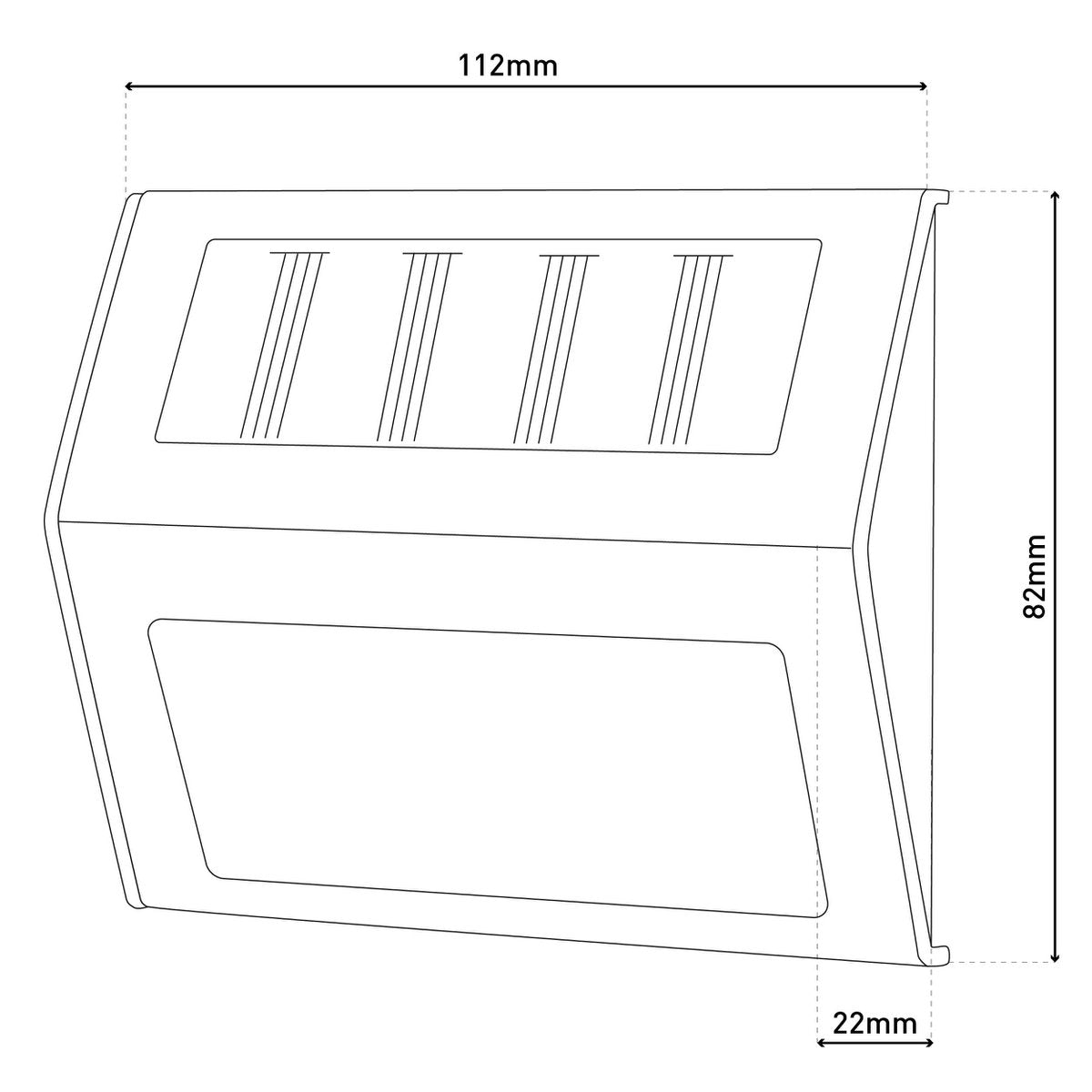 Näve Solar Wandlamp - Wit 4 stuks