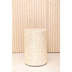 Pouf Pearl White 33x33x48cm - Aulica Luxe Design