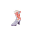 Keramische Boot Vase Roze/Lilac - 16,5x10,5x26,5 cm