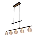 Näve Hanglamp - Zwart Glas 90cm LED