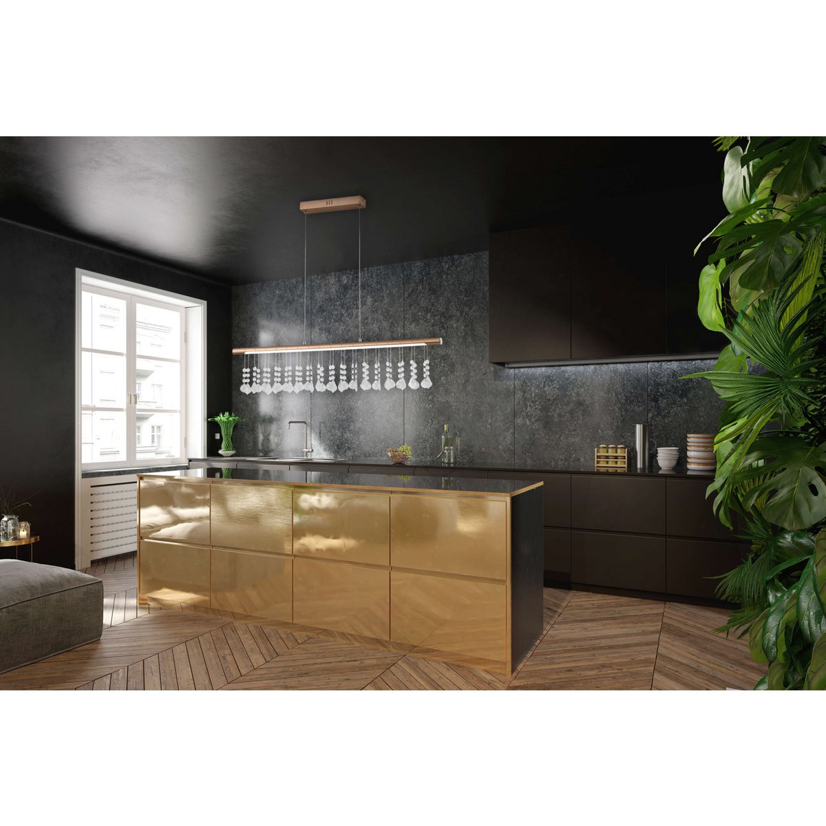 Näve Nobilis LED Hanglamp 100cm Wit