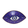 Donkerblauw keramisch decoratief oog 20x12cm