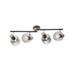 Näve Fumoso Plafondlamp - Zwart Rookglas 80cm