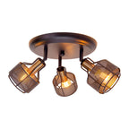 Näve Foro 3-zits Spot - Zwart/Goud 41cm