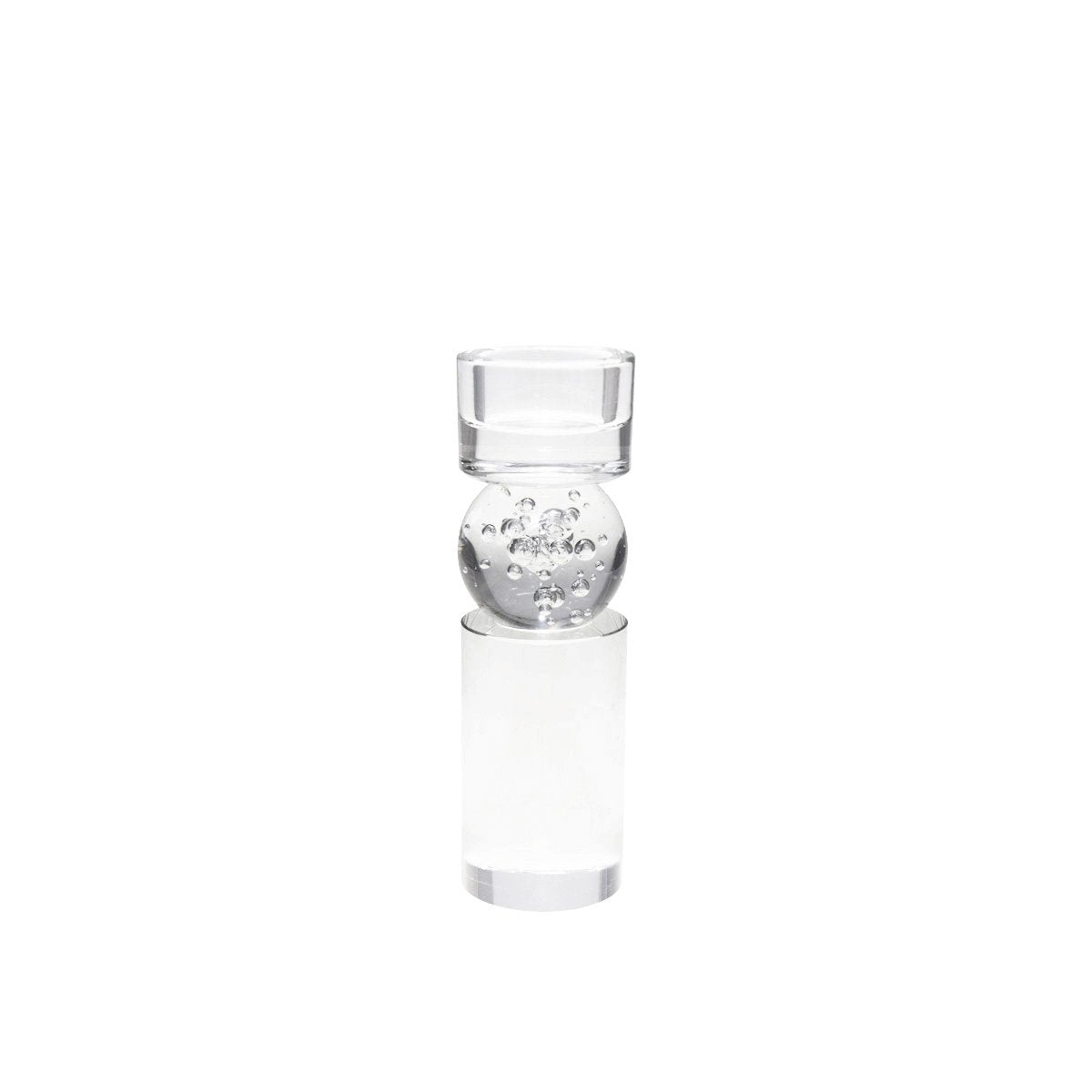 Glazen Aulica High Kandelaar 6x6x19.5cm Transparant