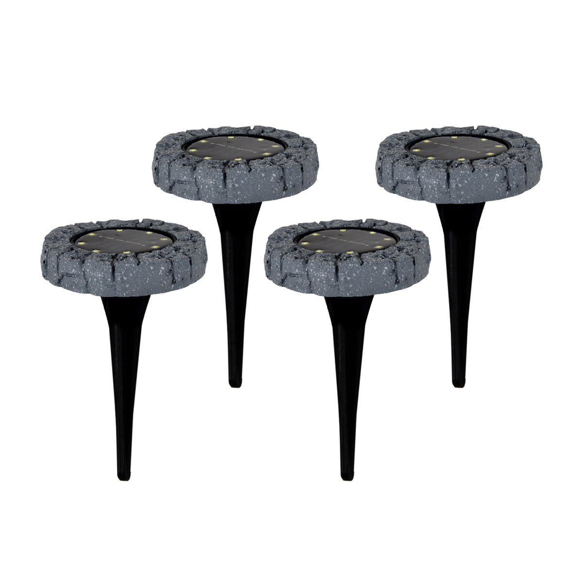 Näve Kian Solar-Vloerlamp Set 4 Grijs
