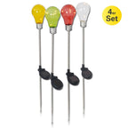 Set van 4 decoratieve solar grondpennen "lamp"
