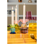 Aulica Kandelaar - 8cm Multicolor - Glas