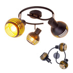 Näve Casco 3-Spot Muur/Plafond Rondel - Zwart Goud