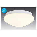 LED -plafondlicht "Genève" gemaakt van metaal en plastic in het wit, met stevig ingebouwde in LED's Ø ca. 30 cm