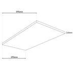 Näve Carente LED Plafondpaneel 59,5cm Wit