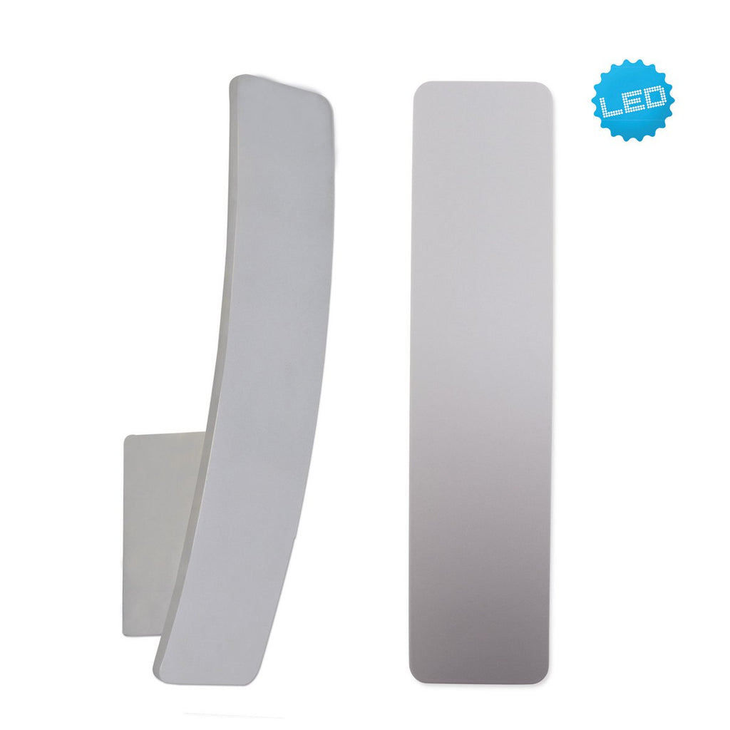 Näve Leuchten Stan LED Wandlamp - Zilver 29,5cm