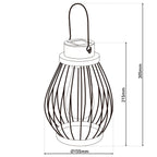 Näve LED Zonnelamp - Zilver 21,5cm