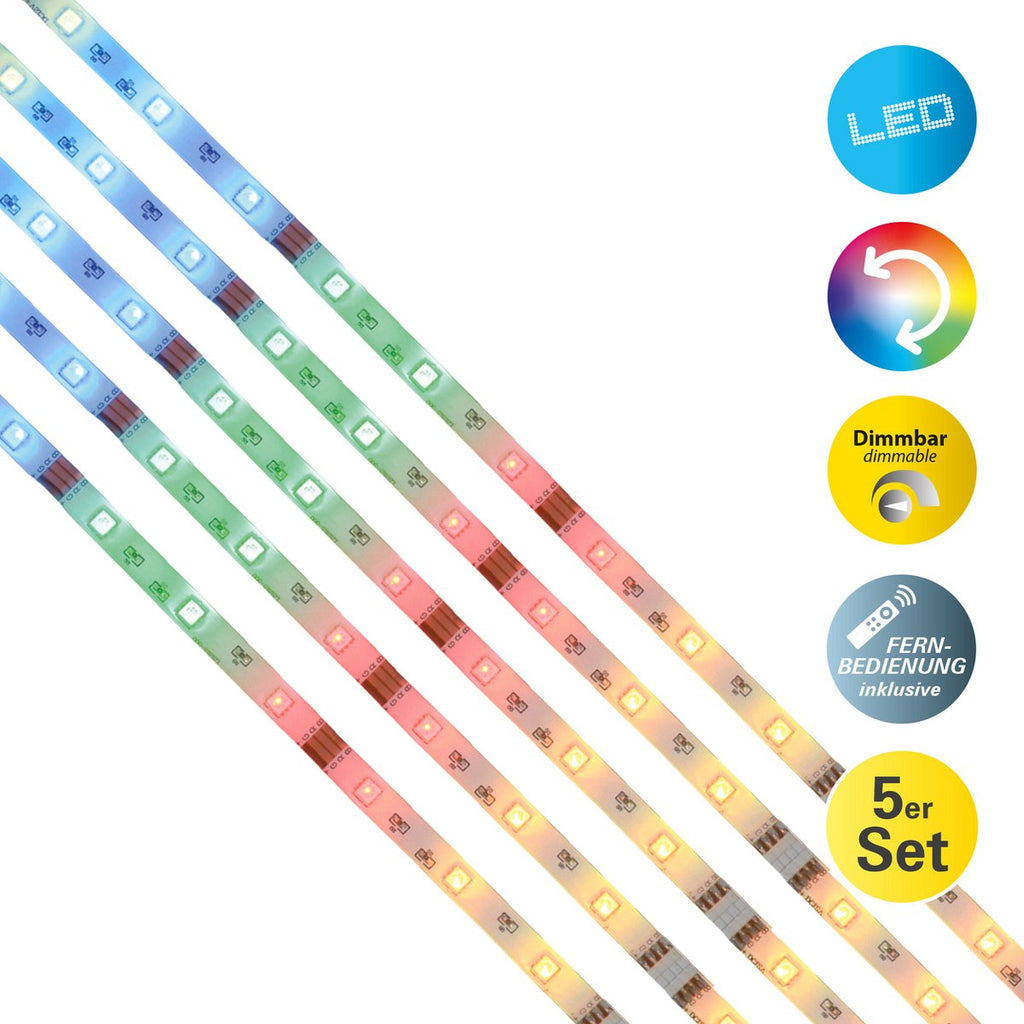 Näve RGB LED Strip 1m Dimbaar