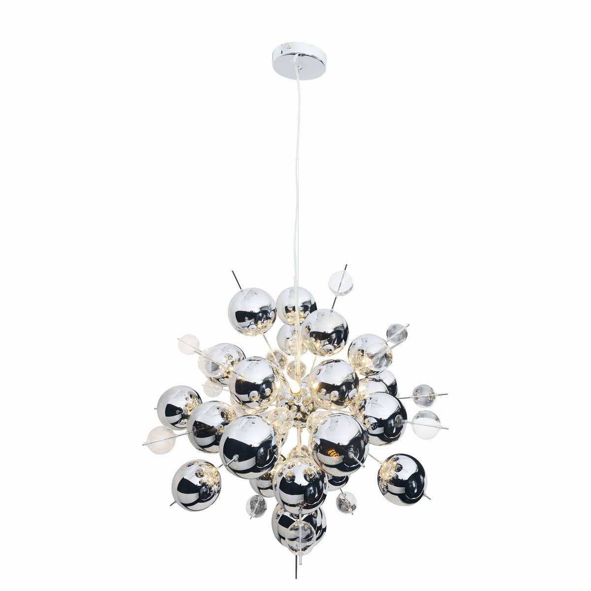 Näve Explosie Hanglamp Chroom 65cm G9