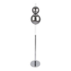 LED -vloerlamp "Nova" vloerlamp met DIMMM -functie gemaakt van chroom -gekleurd metaal, plastic en rookglas, met stevig geïnstalleerde LED's, ca. 150 cm hoog