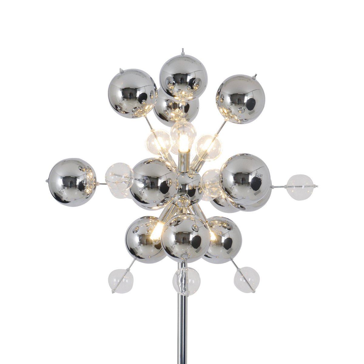 Näve Explosie Staande Lamp Chrome 169cm