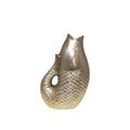 Gouden visvaas 20x12.5x32.5cm Aulica - Aluminium