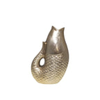 Gouden visvaas 20x12.5x32.5cm Aulica - Aluminium