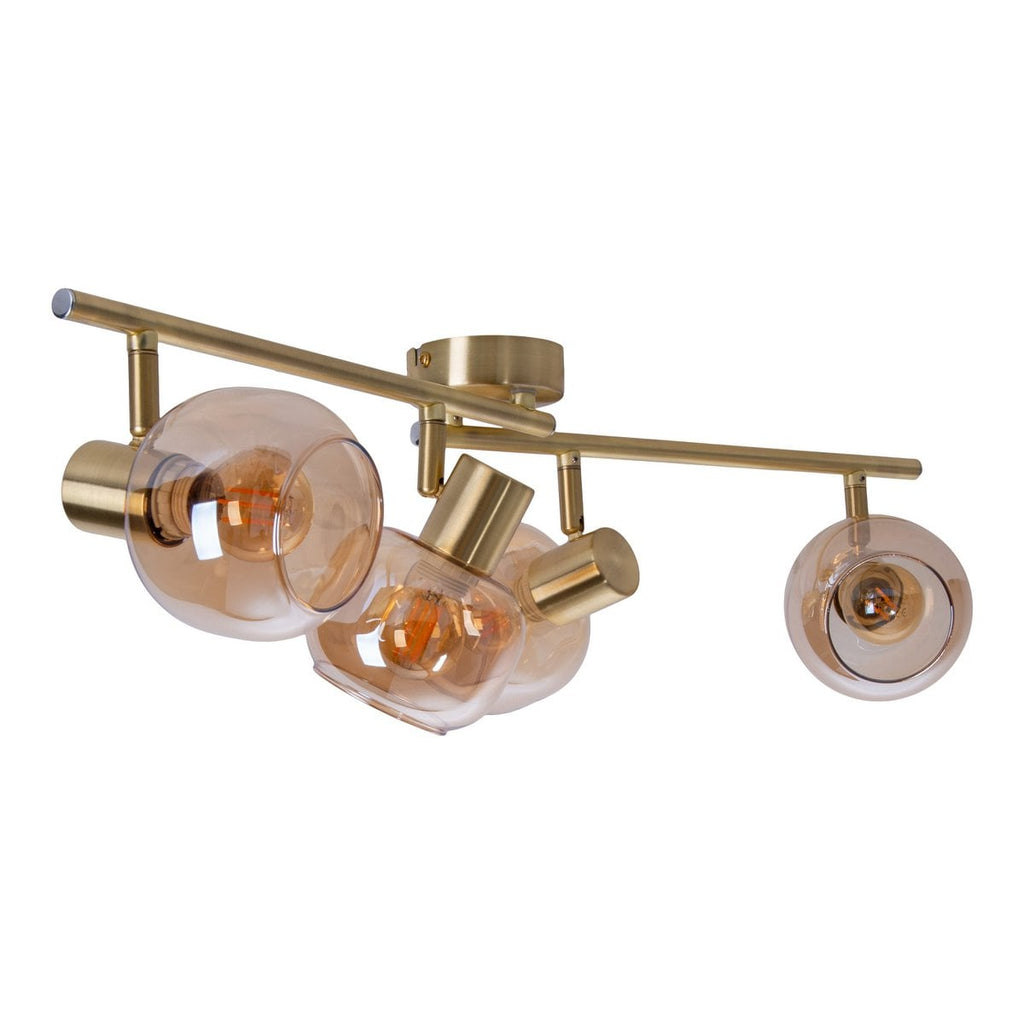 Näve Libby Plafondlamp 4-Lichts - Messing 80cm E14