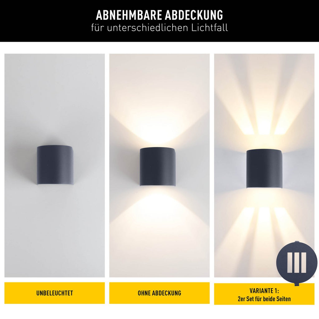 Alecto LED-lamp 10,5x11,7x10cm Zwart