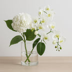 Decoratieve witte orchidee h100cm, Aulica