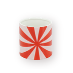 Pot - Swirl Krul Plantenpot Rood/Roze 15,5x15,5x16cm Dolomiet