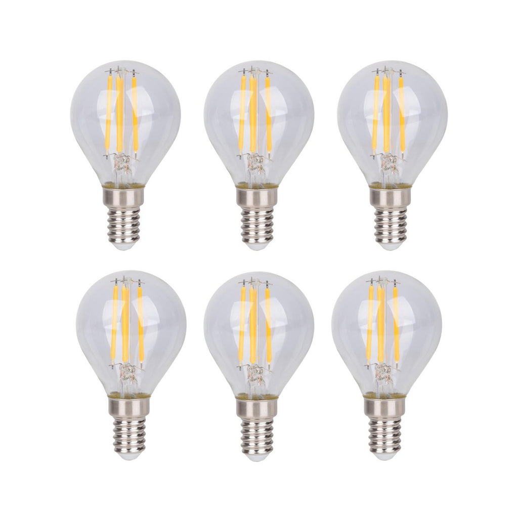 Näve LED-Filamentlamp E14 4W 6-set Helder