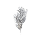 Zilveren decoratieve palmbloem H90cm Aulica