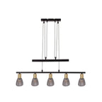 Näve Lindita Hanglamp - 5 Spots Metaal Glas 82cm