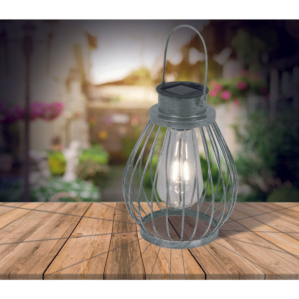 Näve LED Zonnelamp - Zilver 21,5cm