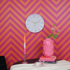 Wandklok Lilac - 30x30x4cm Trendy & Speelse Kleur