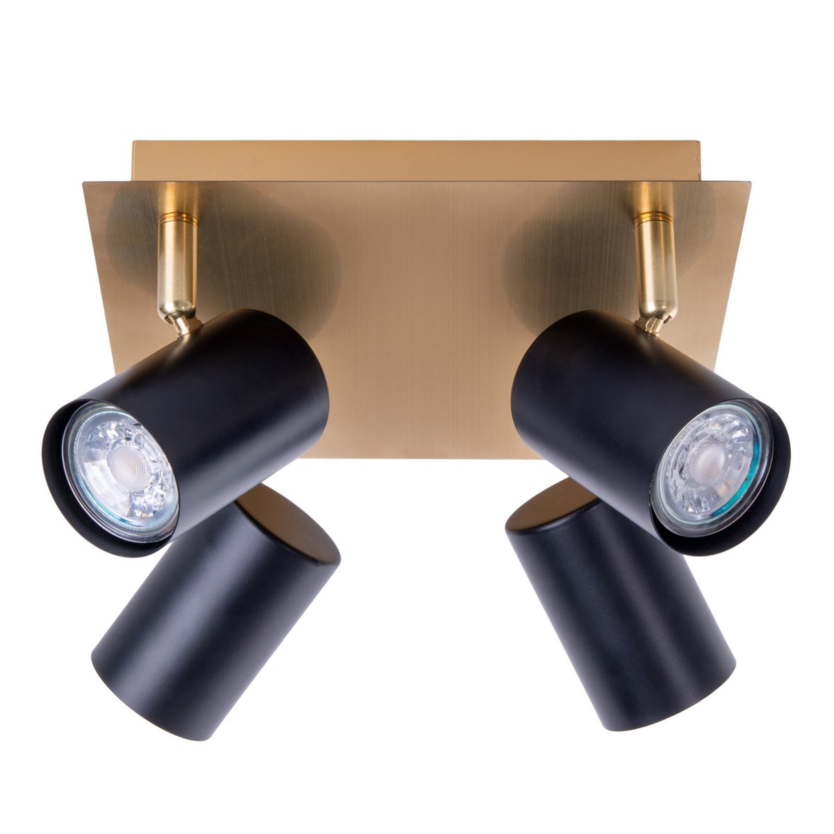 Näve Frida Plafondlamp Zwart/Goud GU10