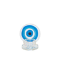 Aulica oogdrager H9cm - transparant glas kandelaar