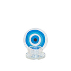 Aulica oogdrager H9cm - transparant glas kandelaar