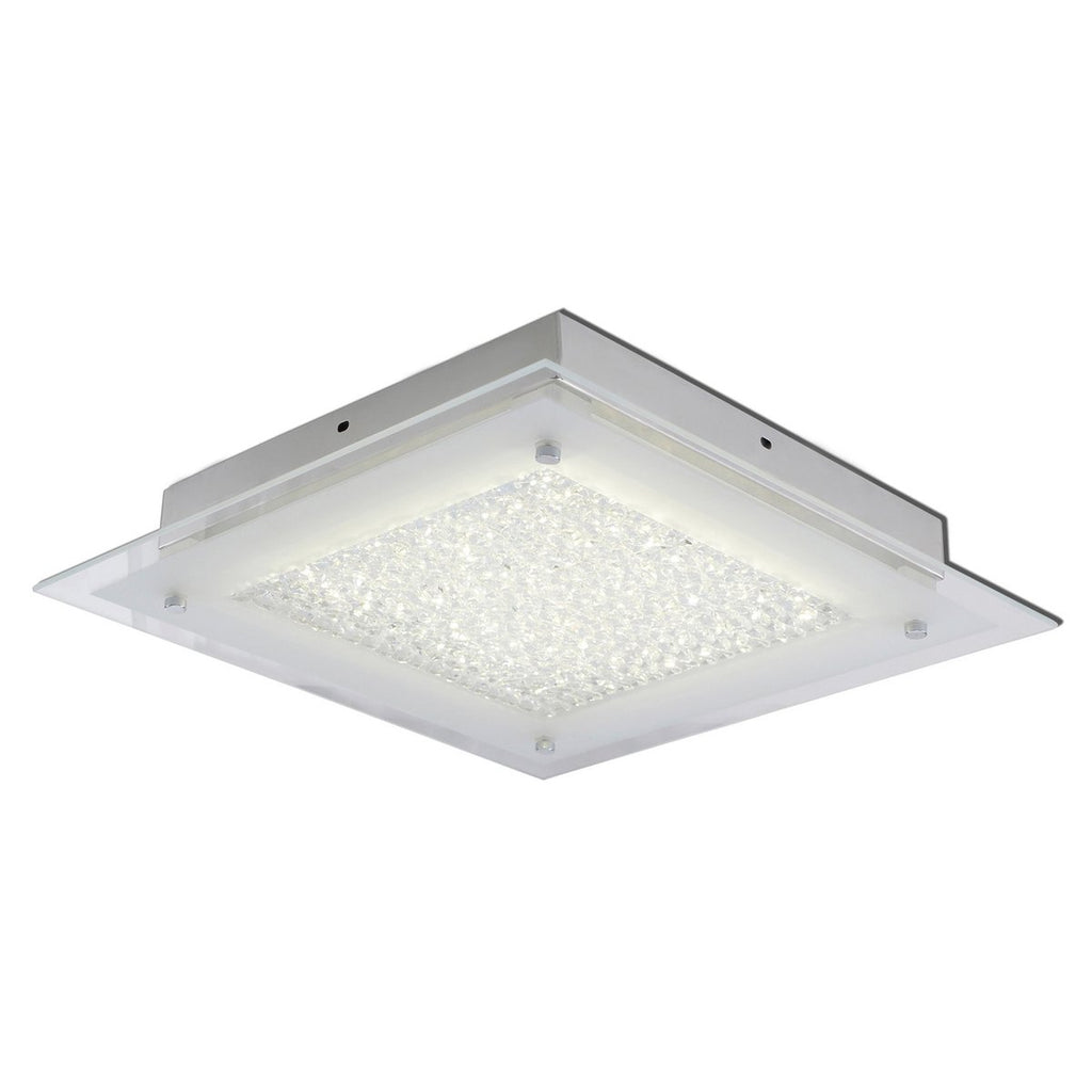 LED plafondlamp Glasgow 36cm Chroom