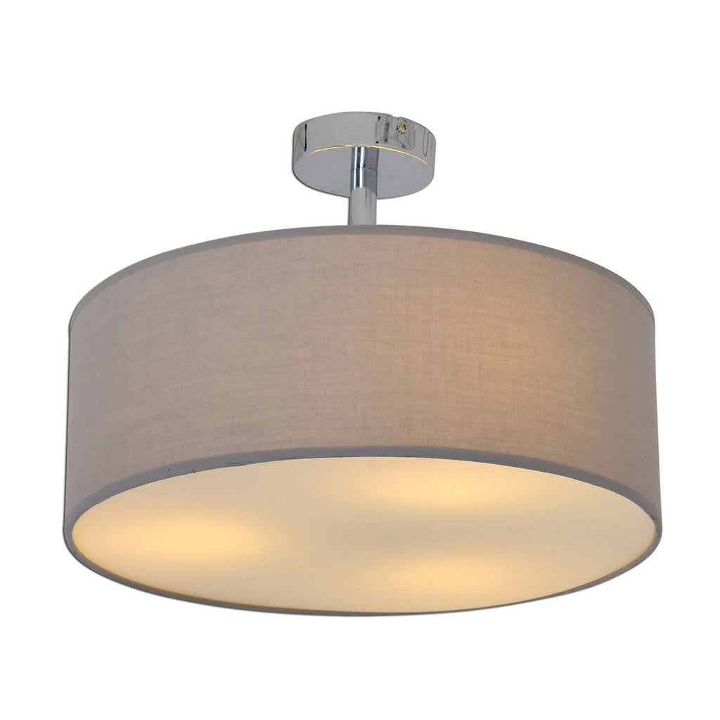 Näve Textielplafondlamp "New York" Grijs 40cm
