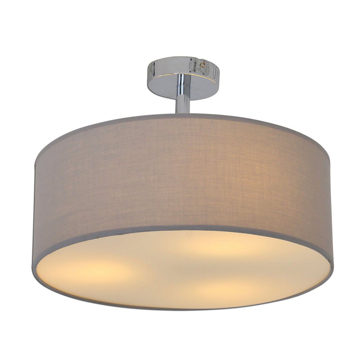 Näve Textielplafondlamp "New York" Grijs 40cm