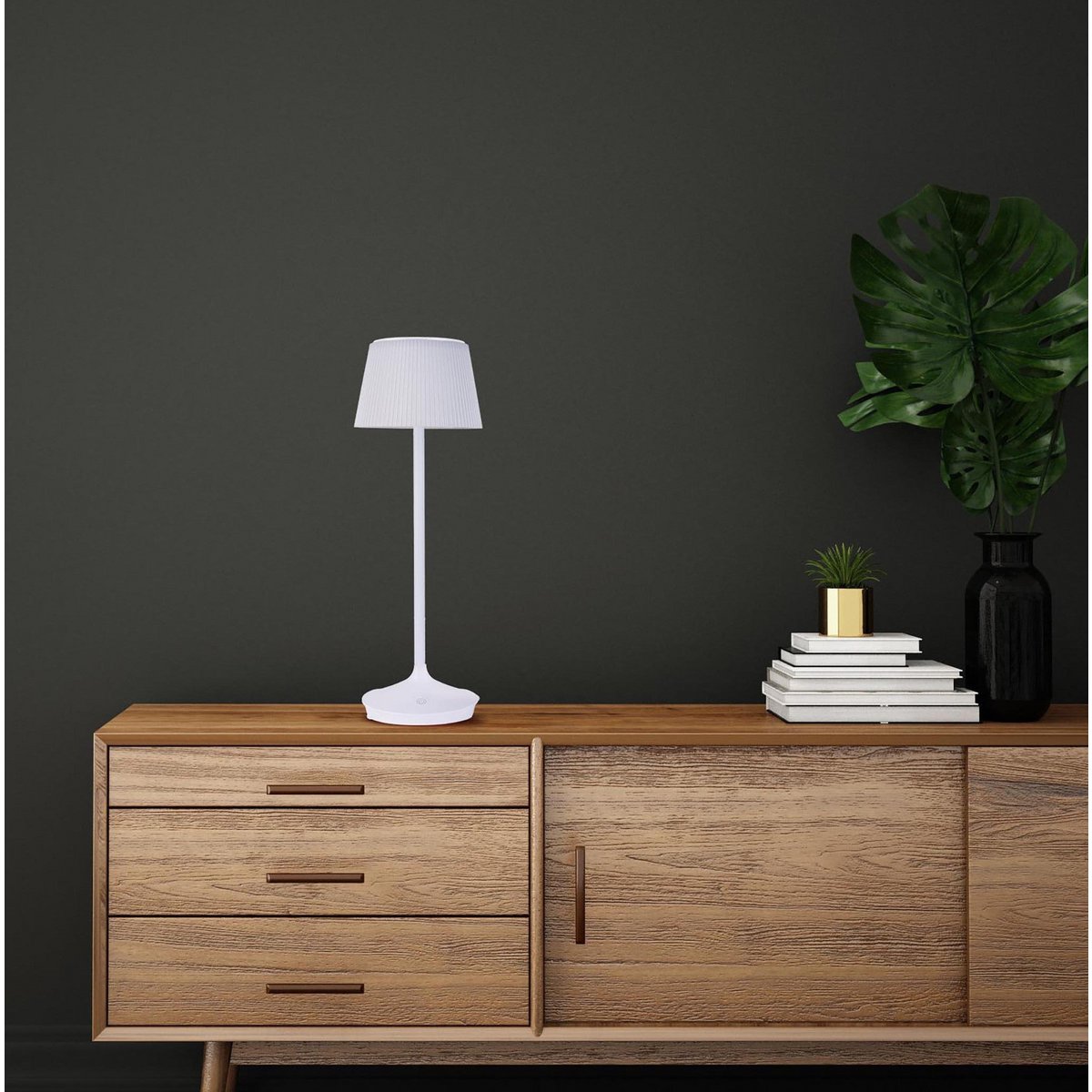 Näve Emmi LED Tafellamp - Wit 38cm
