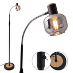 Näve Fumoso Vloerlamp Zwart 150cm Glas