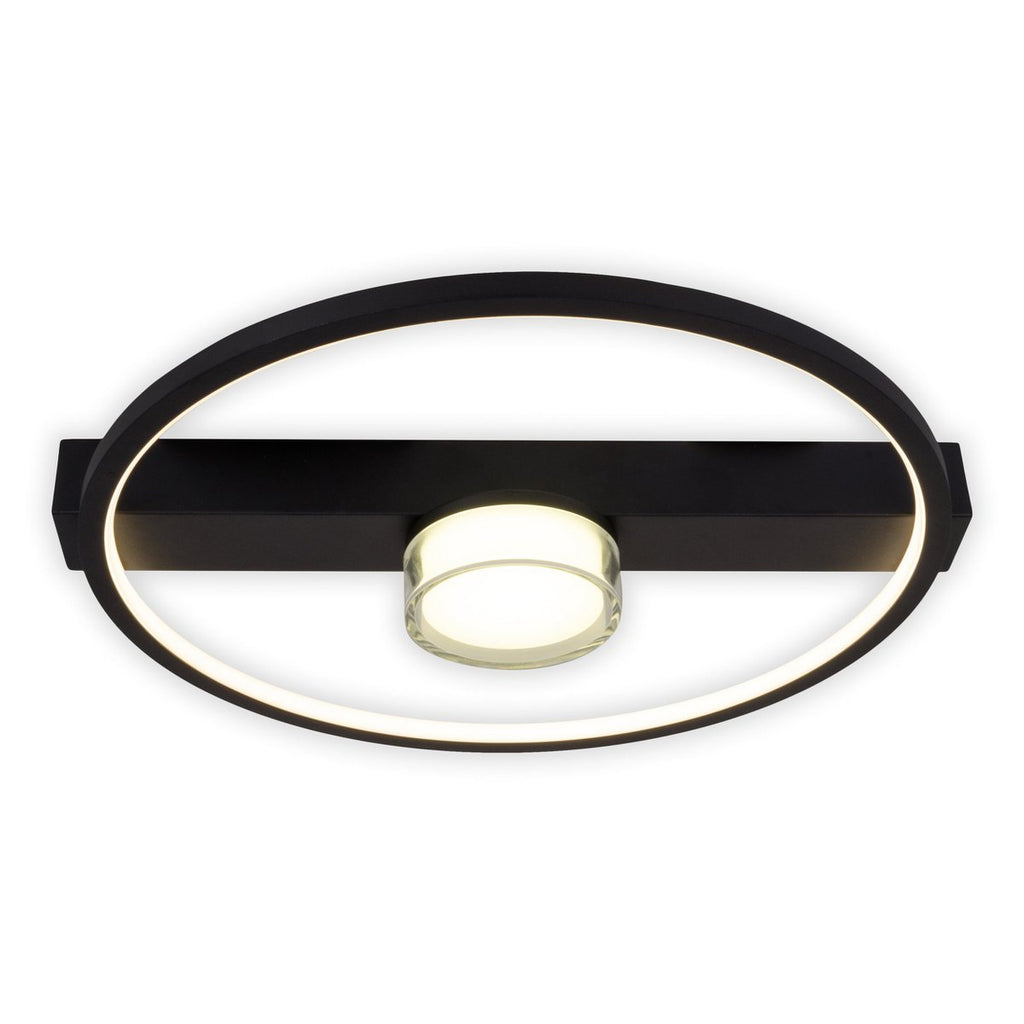 CIMO LED Plafondlamp Zwart Dimbaar 40cm