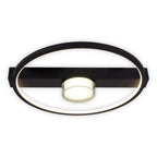 CIMO LED Plafondlamp Zwart Dimbaar 40cm