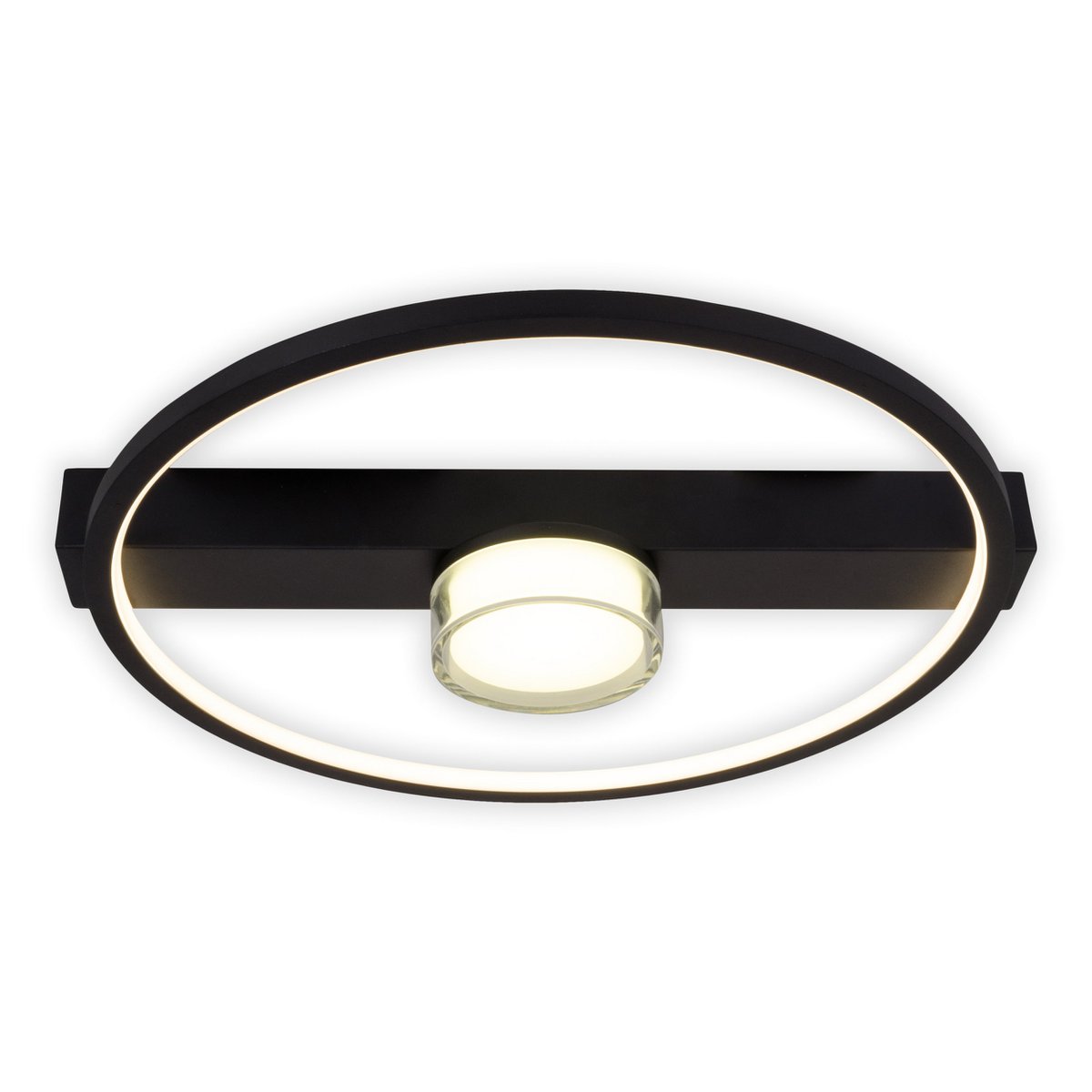 CIMO LED Plafondlamp Zwart Dimbaar 40cm